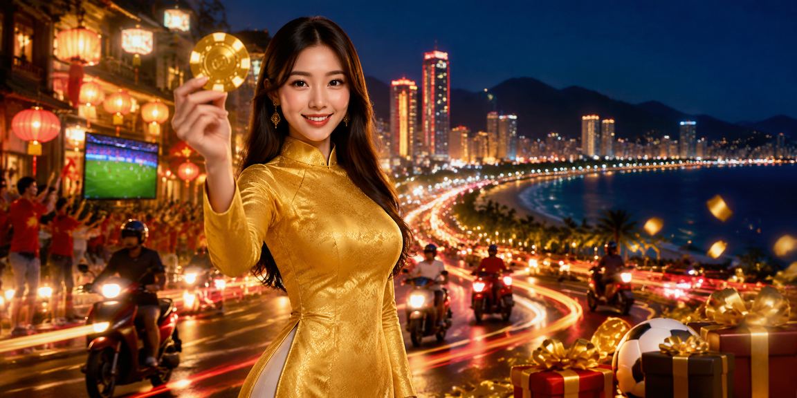 Người dùng Nha Trang trải nghiệm casino trực tuyến qua di động với trang phục áo dài truyền thống