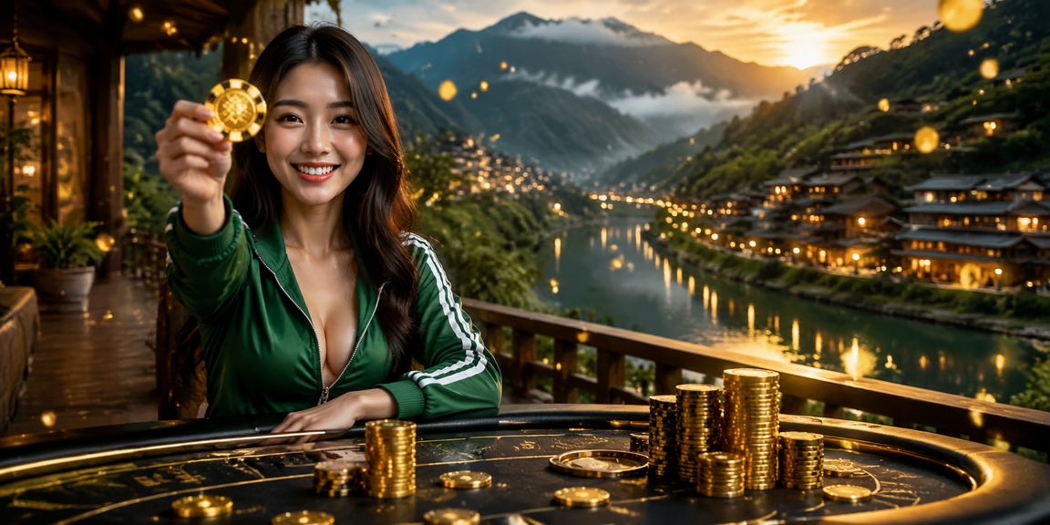 Không gian giải trí casino trực tuyến đặc trưng Việt Nam với ánh đèn sống động